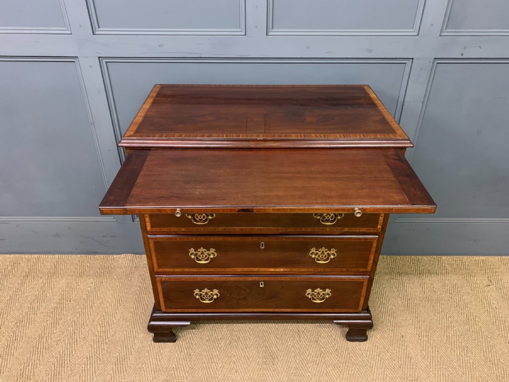 Inlaid Mahogany Georgian Bachelors Chest of Drawers View VII