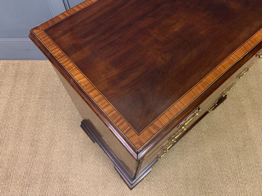 Inlaid Mahogany Georgian Bachelors Chest of Drawers View X