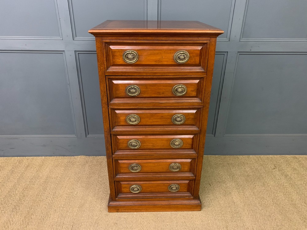 Tall Walnut Chest of Drawers View II