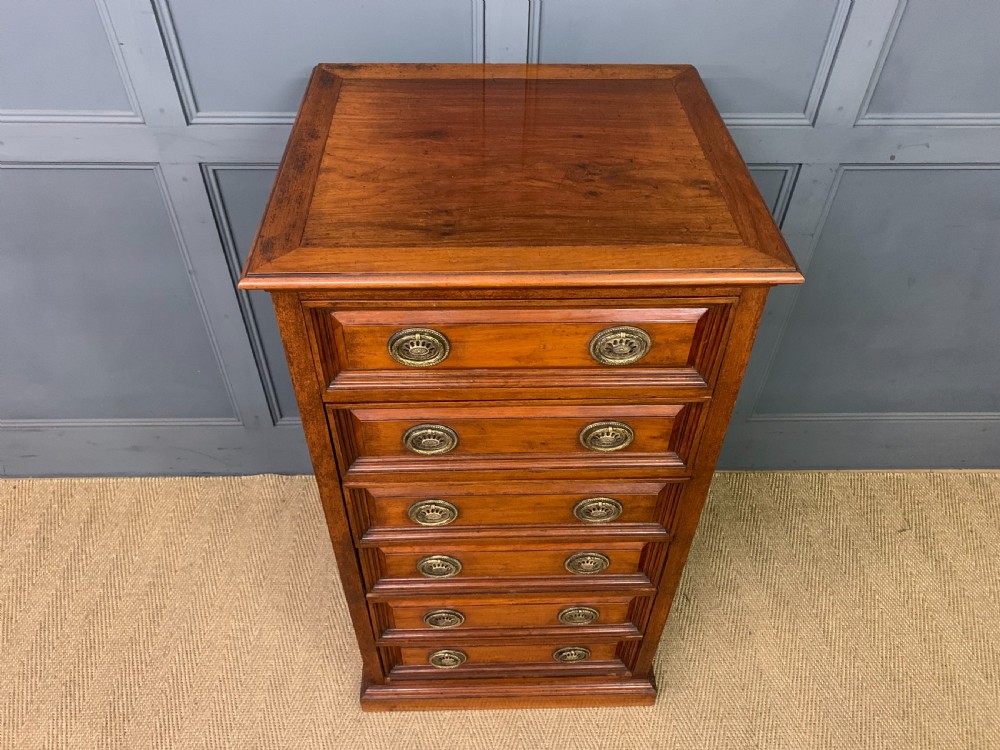 Tall Walnut Chest of Drawers View III