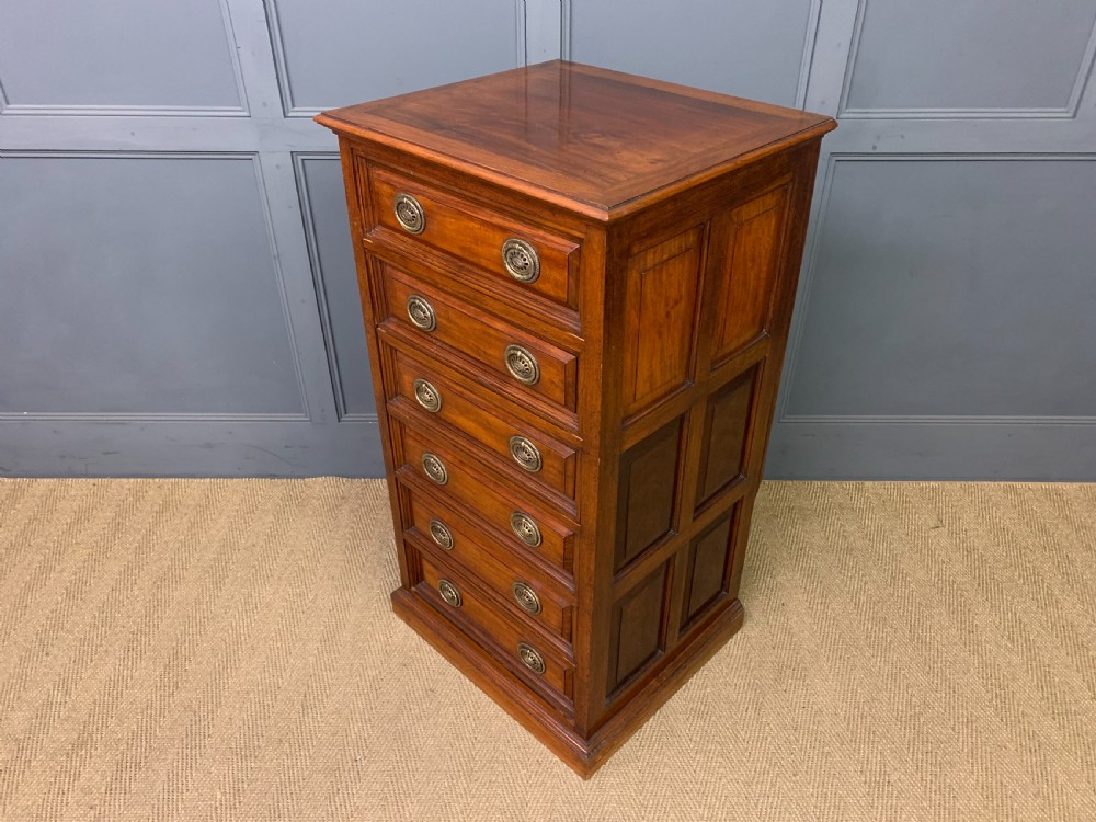 Tall Walnut Chest of Drawers View XI