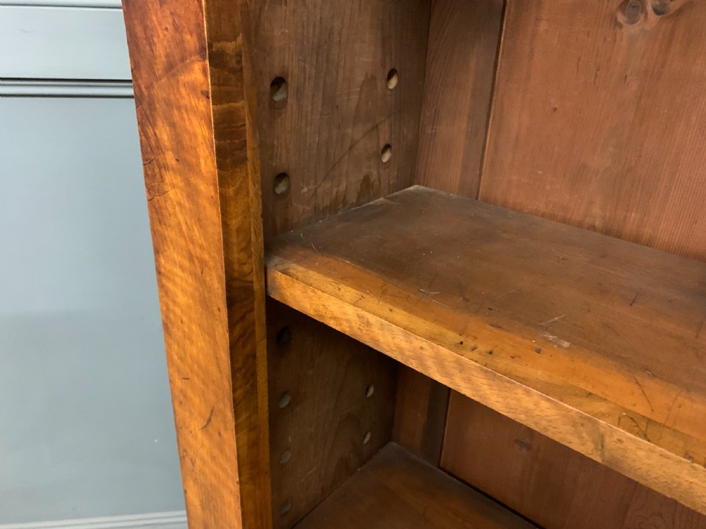Victorian Figured Walnut Open Bookcase View XIV