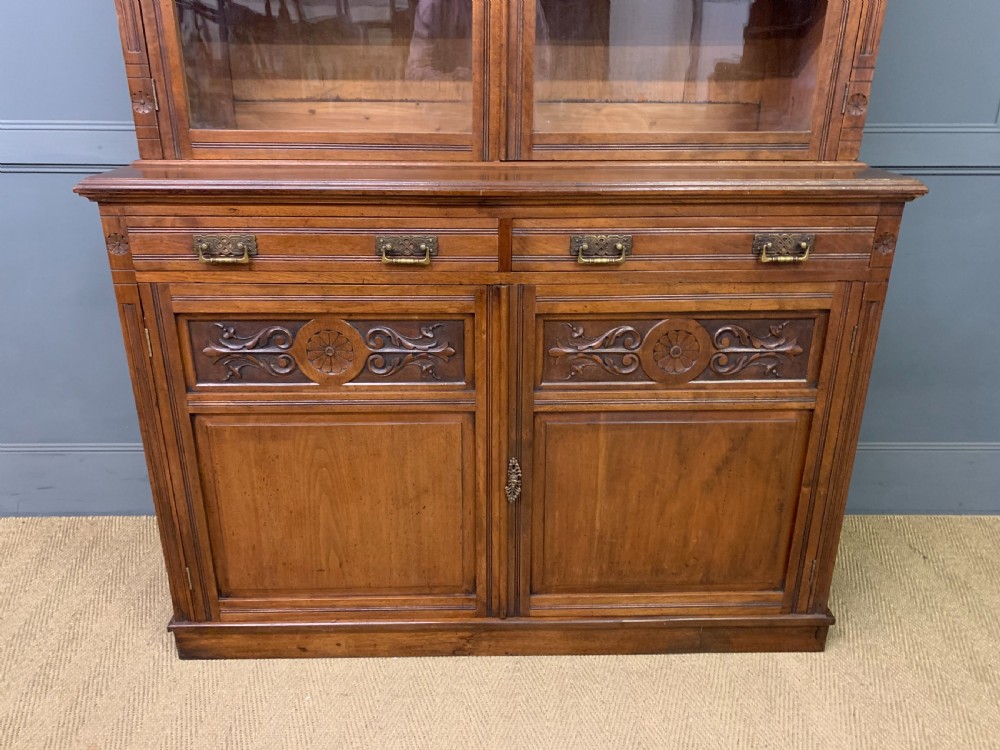 Victorian Walnut Bookcase by Jas Shoolbred & Co. View IV
