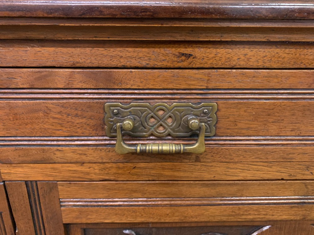 Victorian Walnut Bookcase by Jas Shoolbred & Co. View VII