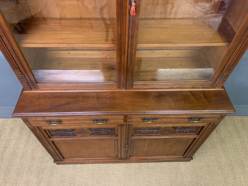 Victorian Walnut Bookcase by Jas Shoolbred & Co. View VIII