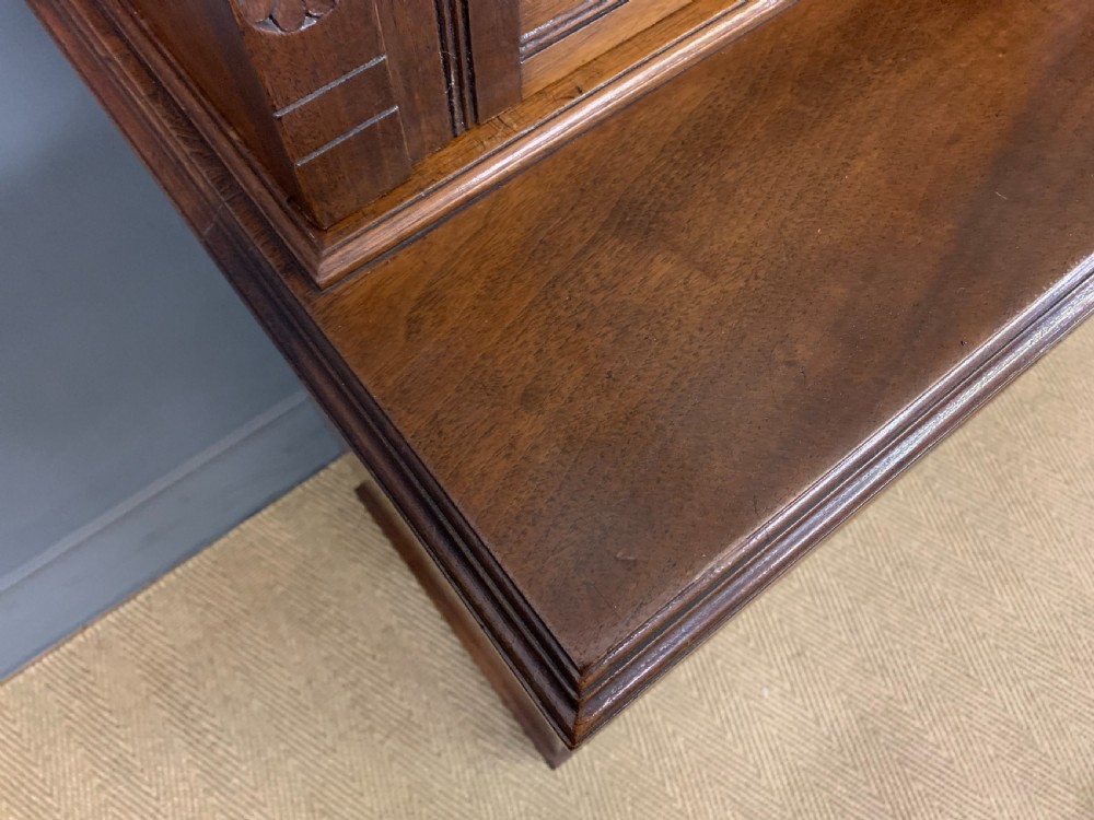 Victorian Walnut Bookcase by Jas Shoolbred & Co. View IX