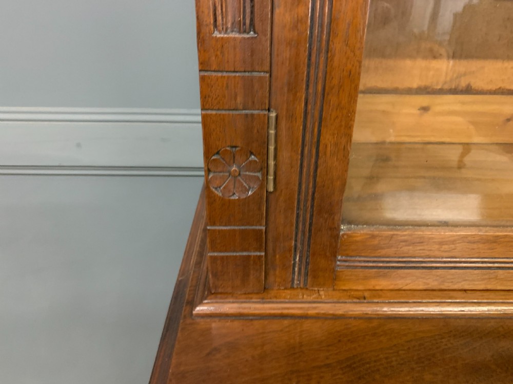 Victorian Walnut Bookcase by Jas Shoolbred & Co. View XI