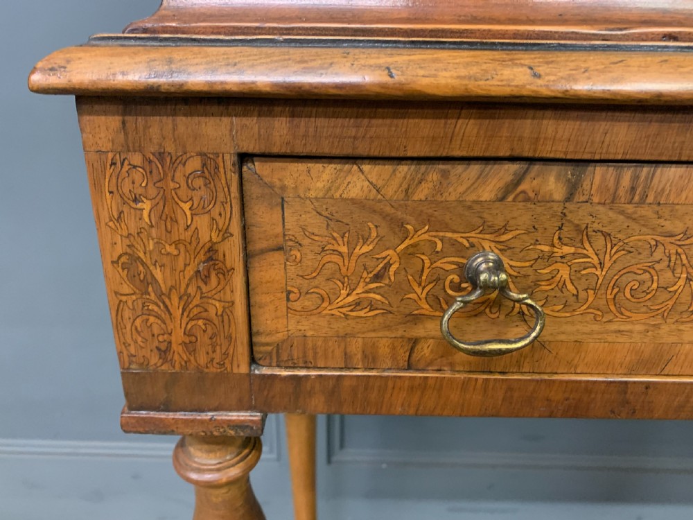 Marquetry Inlaid Burr Walnut Cabinet on Stand View XIV