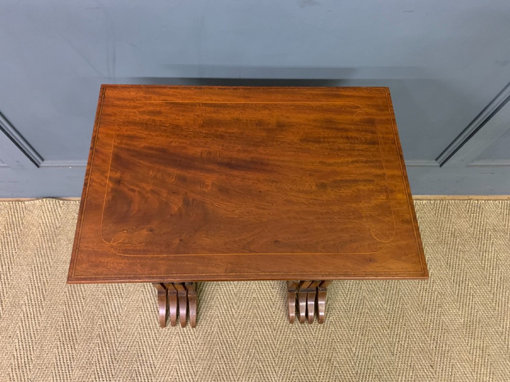 Nest of 4 Inlaid Mahogany Tables View IV