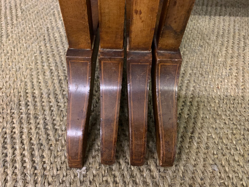 Nest of 4 Inlaid Mahogany Tables View XII