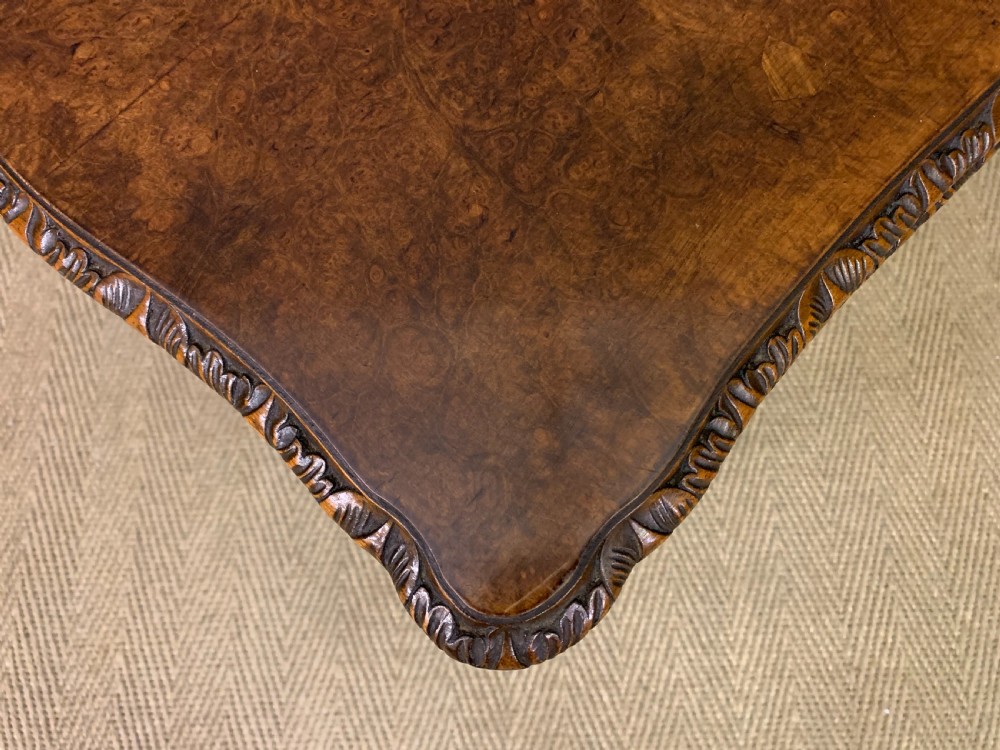 Burr Walnut Nest of 3 Tables View VII