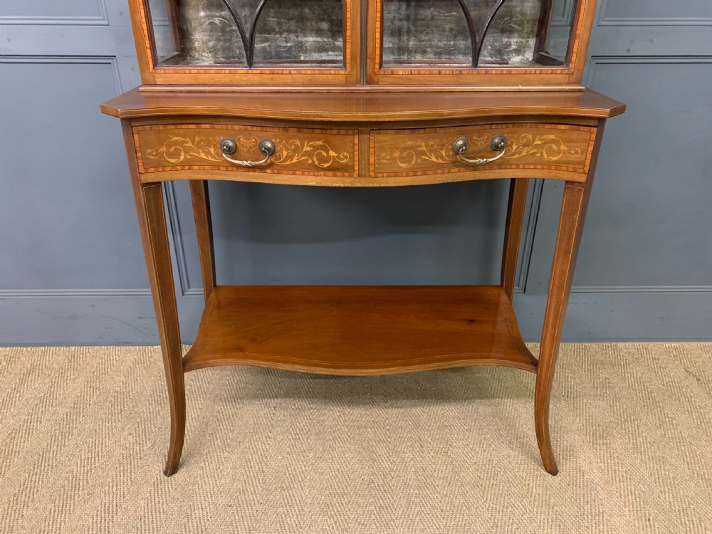 Inlaid Mahogany Display Cabinet View II