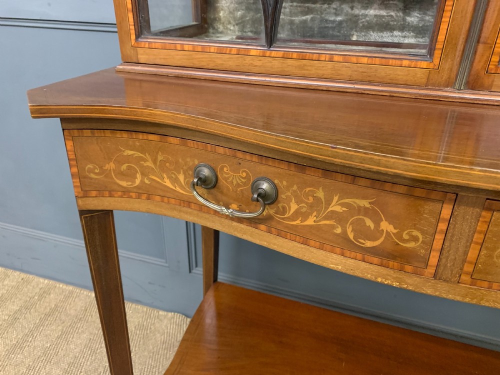 Inlaid Mahogany Display Cabinet View III