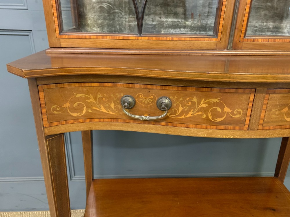 Inlaid Mahogany Display Cabinet View IV