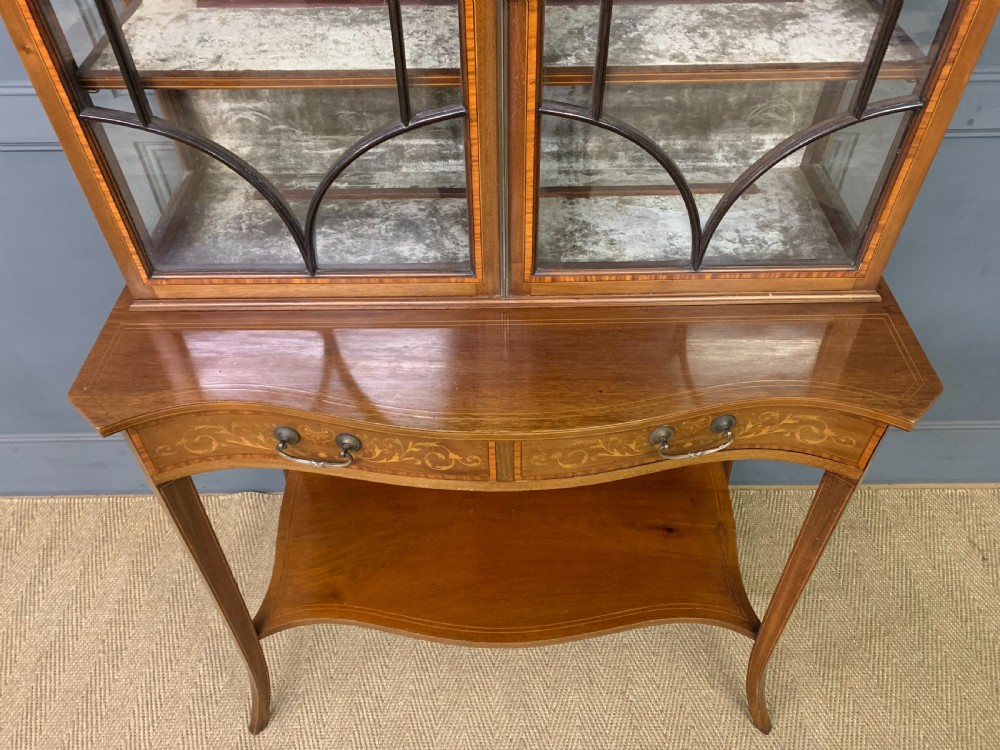 Inlaid Mahogany Display Cabinet View V