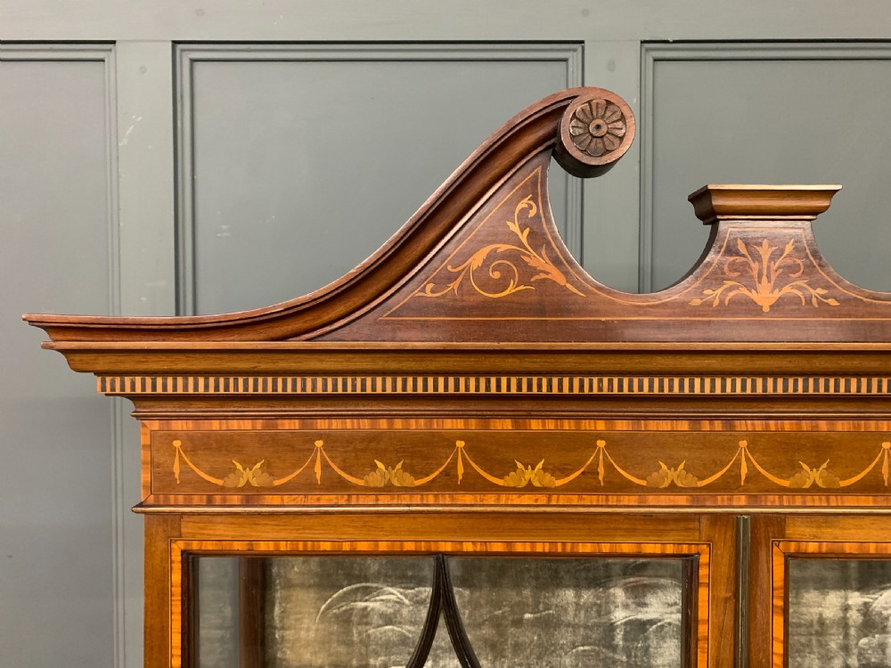 Inlaid Mahogany Display Cabinet View VIII