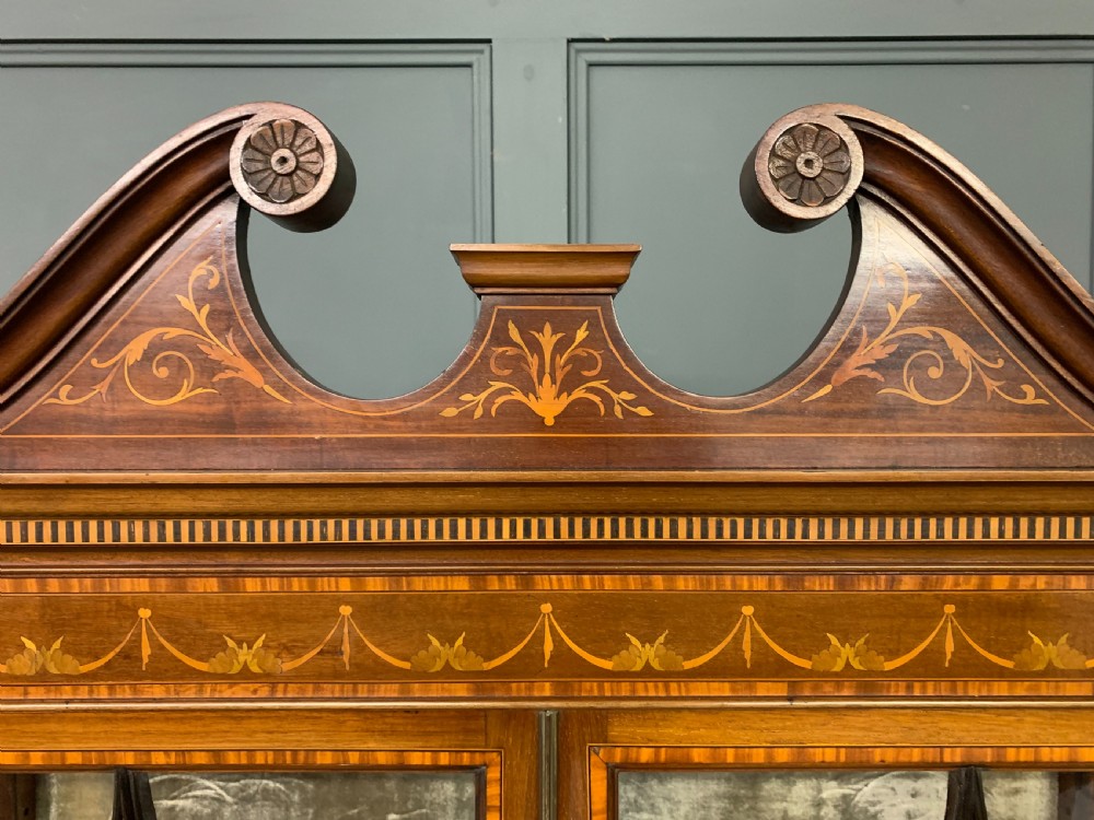 Inlaid Mahogany Display Cabinet View IX