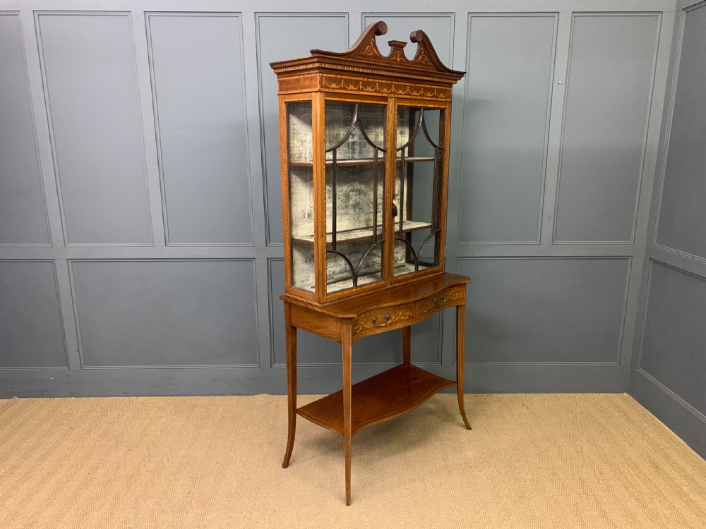 Inlaid Mahogany Display Cabinet View X