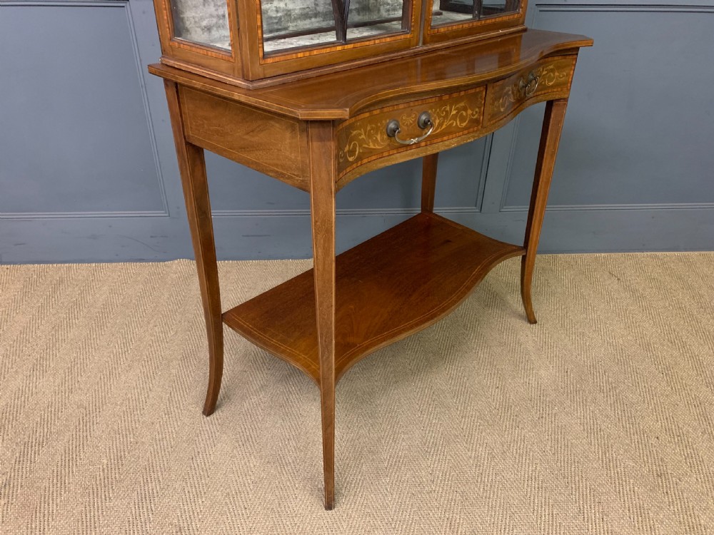 Inlaid Mahogany Display Cabinet View XI