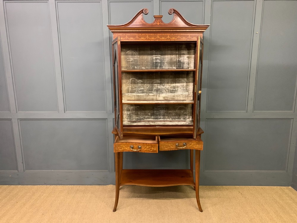 Inlaid Mahogany Display Cabinet View XVIII