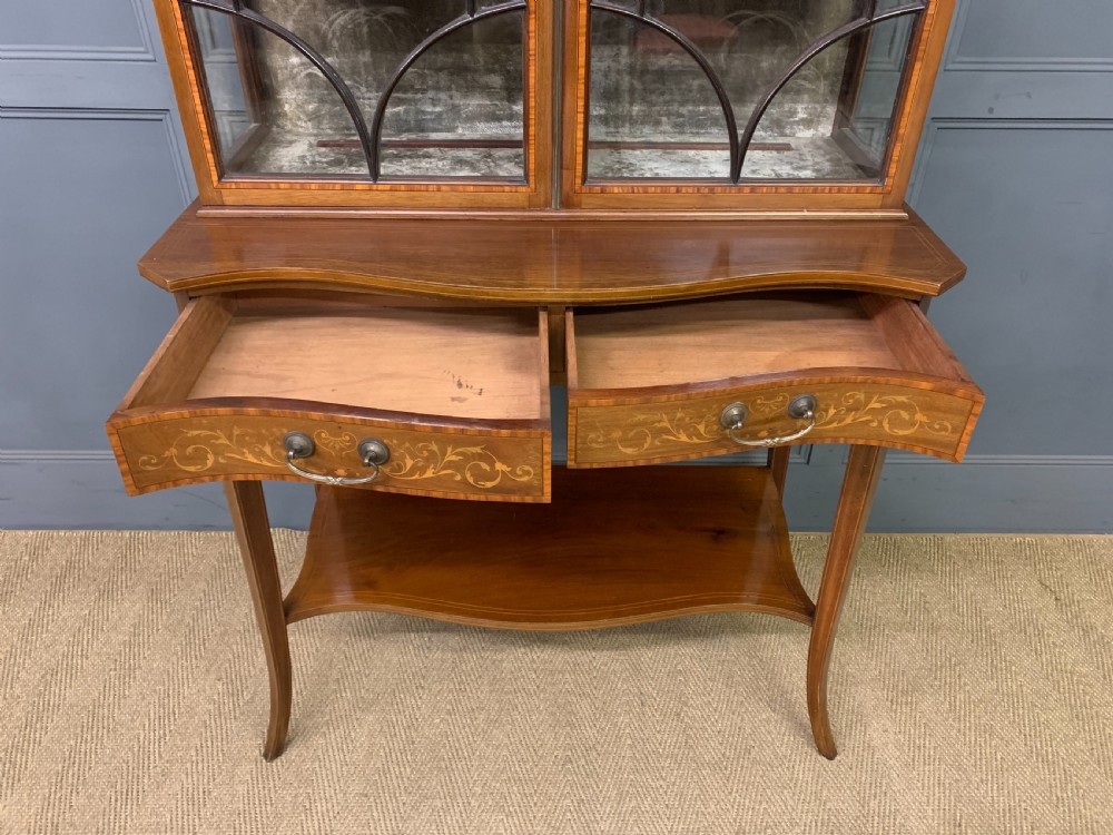 Inlaid Mahogany Display Cabinet View XX