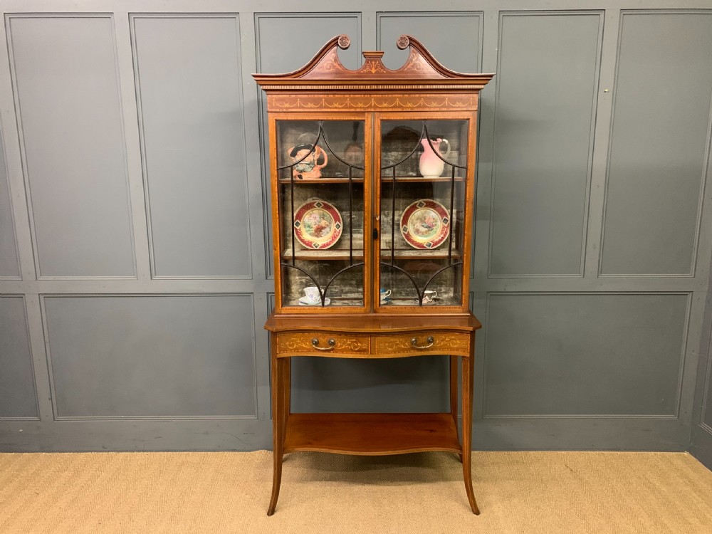 Inlaid Mahogany Display Cabinet View XXI