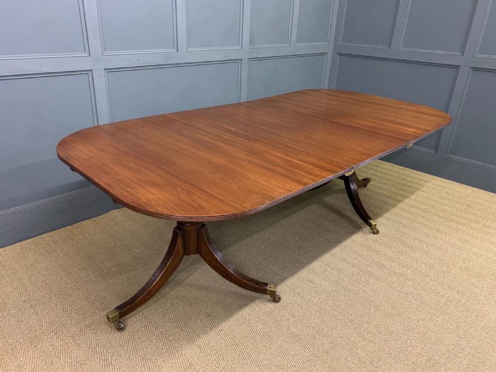 Mahogany Twin Pillar Dining Table