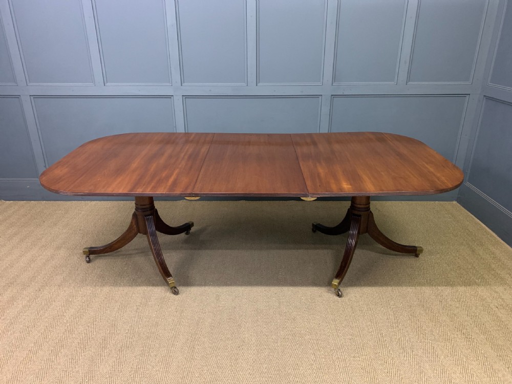 Mahogany Twin Pillar Dining Table View III