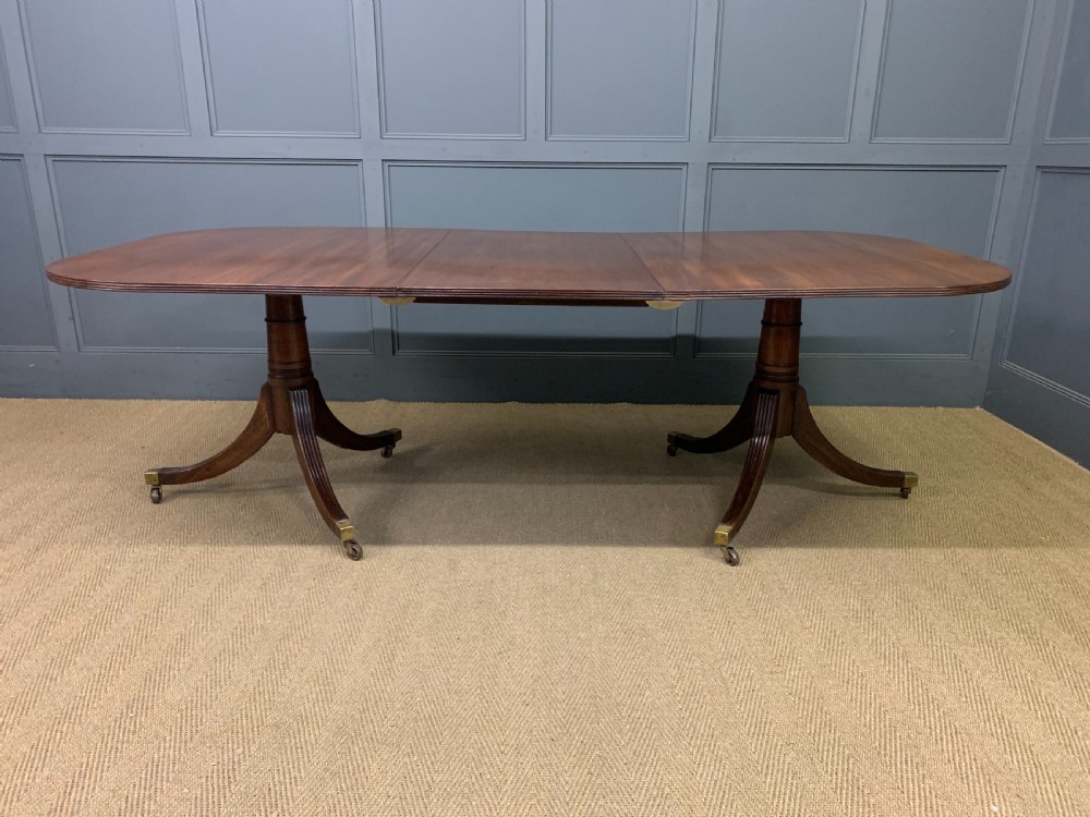 Mahogany Twin Pillar Dining Table View IV