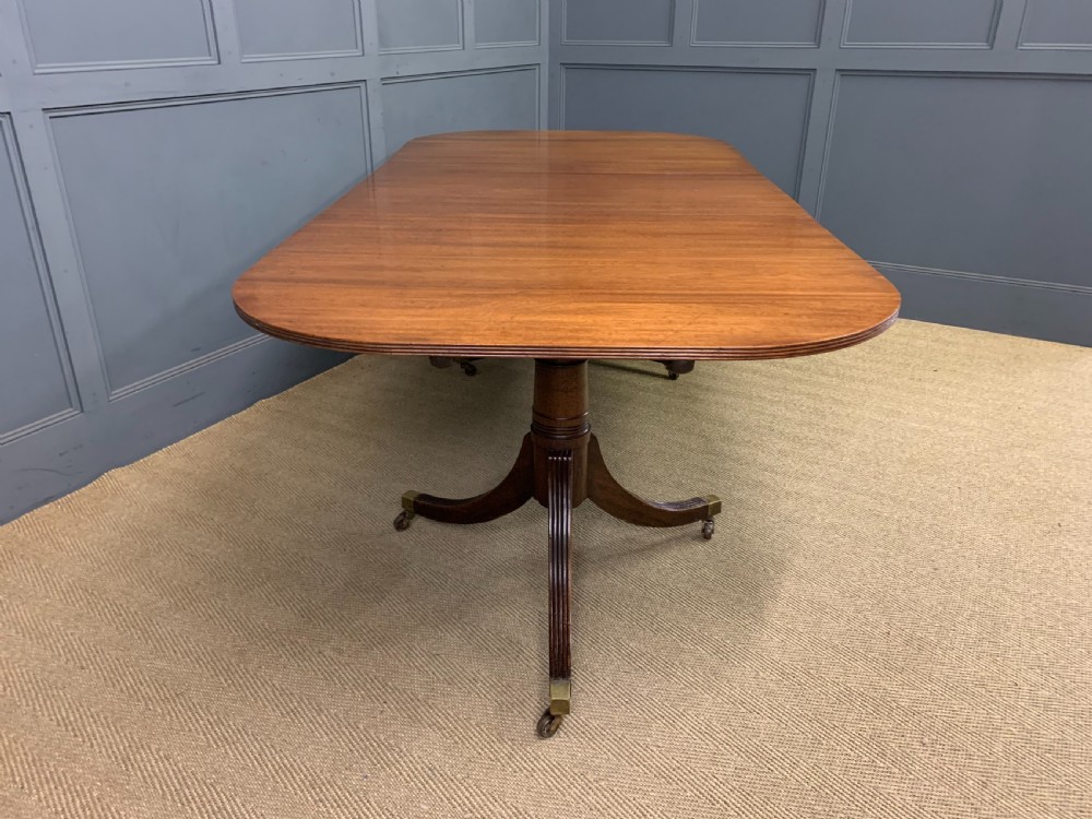 Mahogany Twin Pillar Dining Table View X