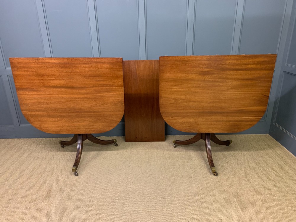 Mahogany Twin Pillar Dining Table View XIII