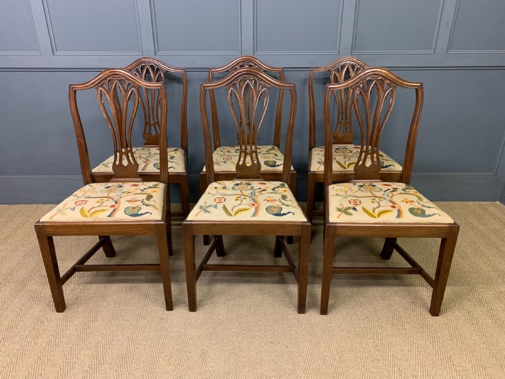 Set of 6 19th Century Mahogany Dining Chairs View II