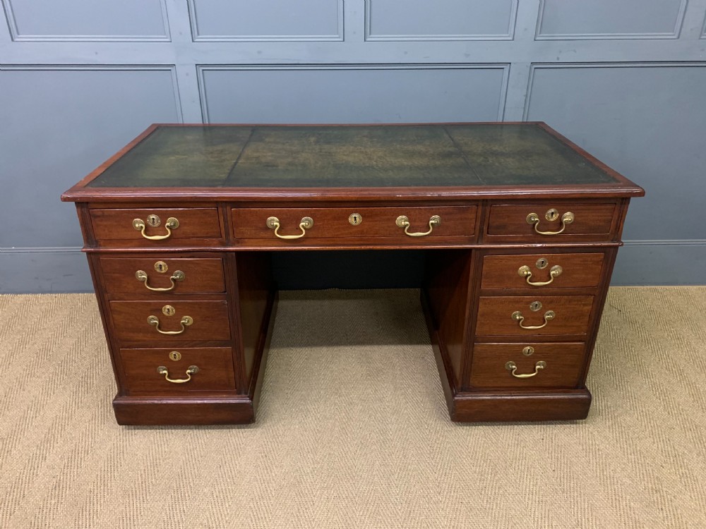 Mahogany Twin Pedestal Desk