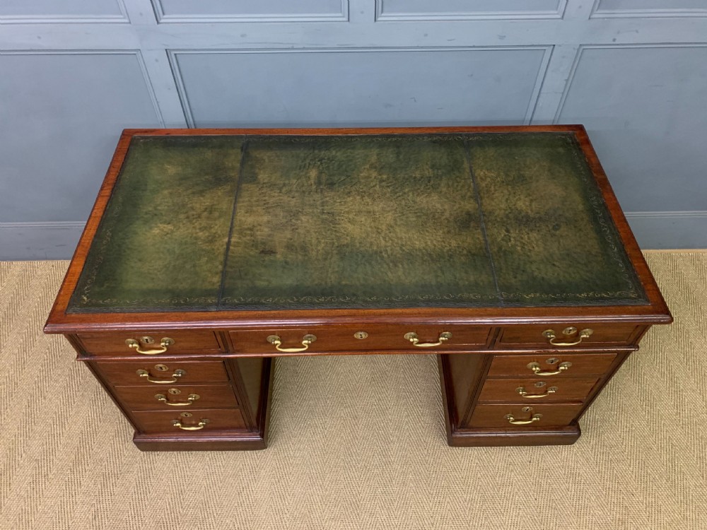 Mahogany Twin Pedestal Desk View III