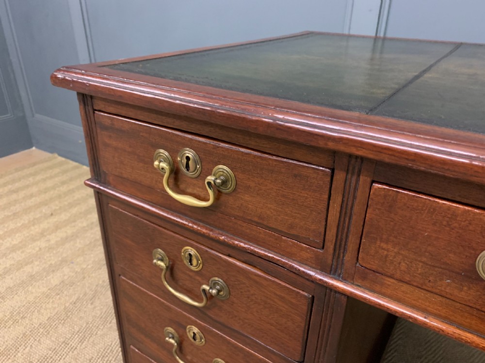 Mahogany Twin Pedestal Desk View V