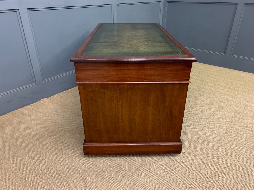 Mahogany Twin Pedestal Desk View IX