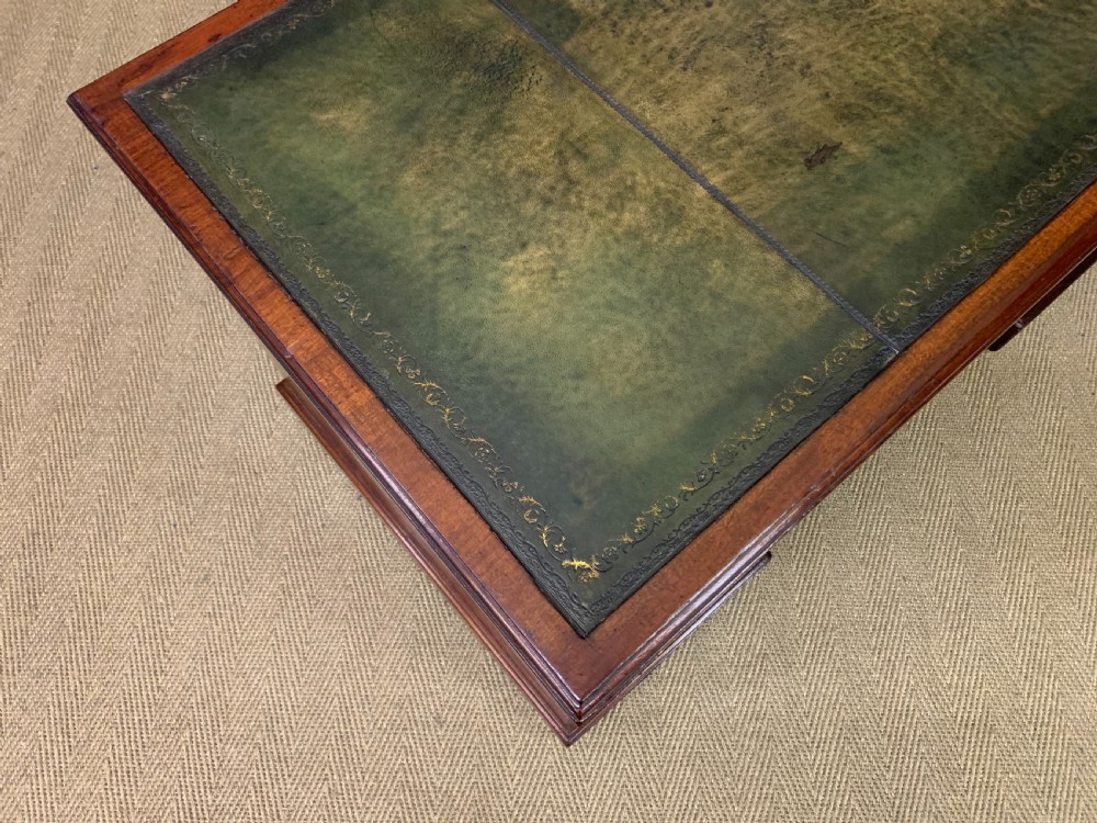 Mahogany Twin Pedestal Desk View X