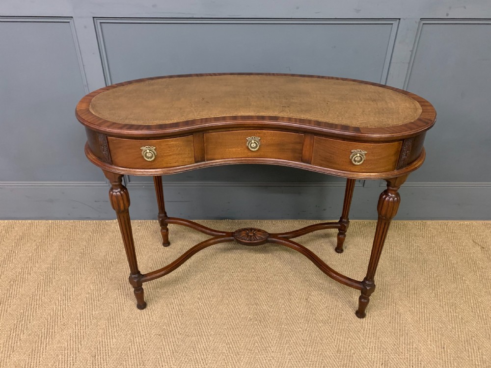 Mahogany Kidney Shaped Writing Table