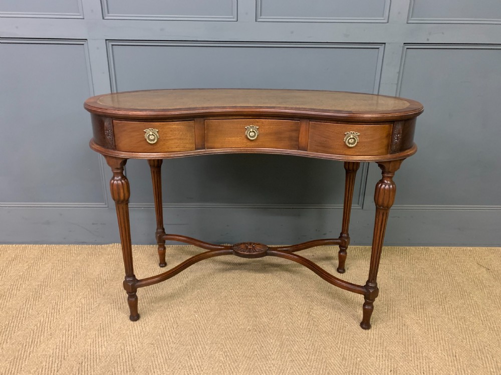 Mahogany Kidney Shaped Writing Table View II