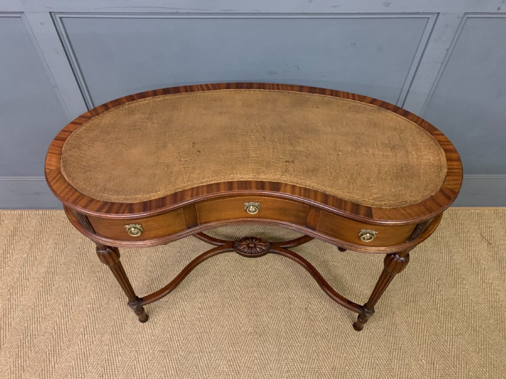 Mahogany Kidney Shaped Writing Table View III