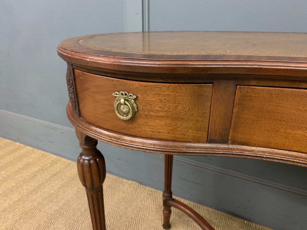 Mahogany Kidney Shaped Writing Table View IV