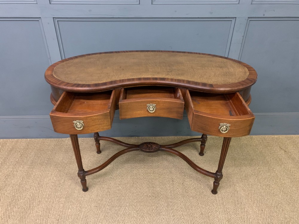 Mahogany Kidney Shaped Writing Table View VII