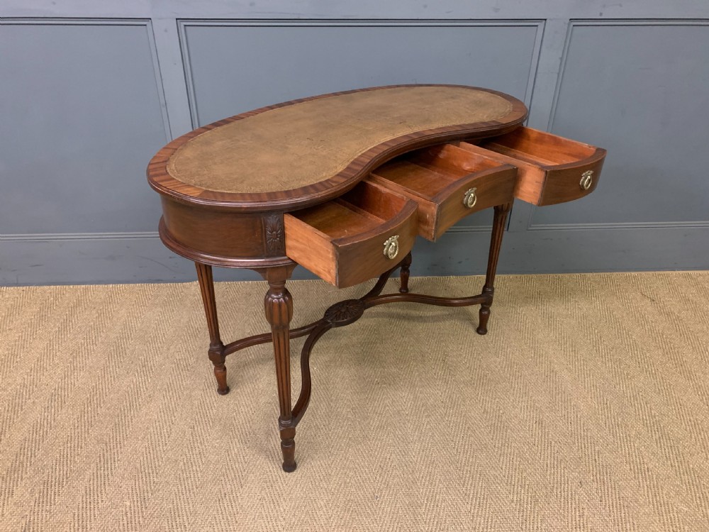 Mahogany Kidney Shaped Writing Table View VIII