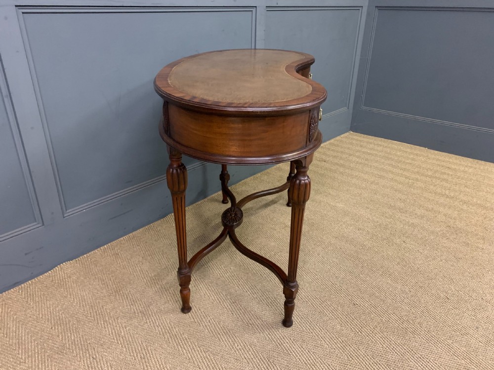 Mahogany Kidney Shaped Writing Table View X