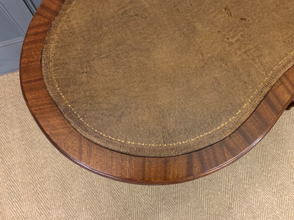 Mahogany Kidney Shaped Writing Table View XIII