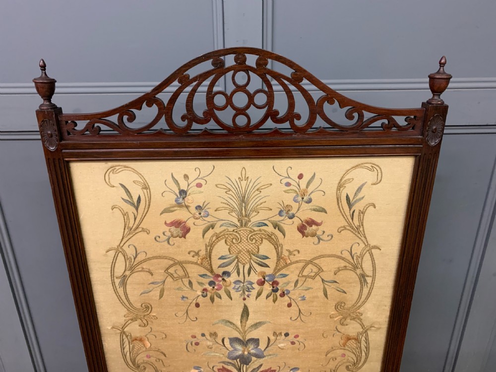 Victorian Mahogany Firescreen View II