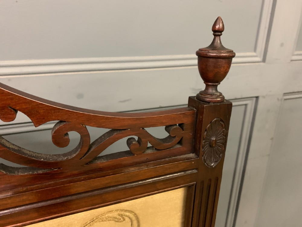 Victorian Mahogany Firescreen View III