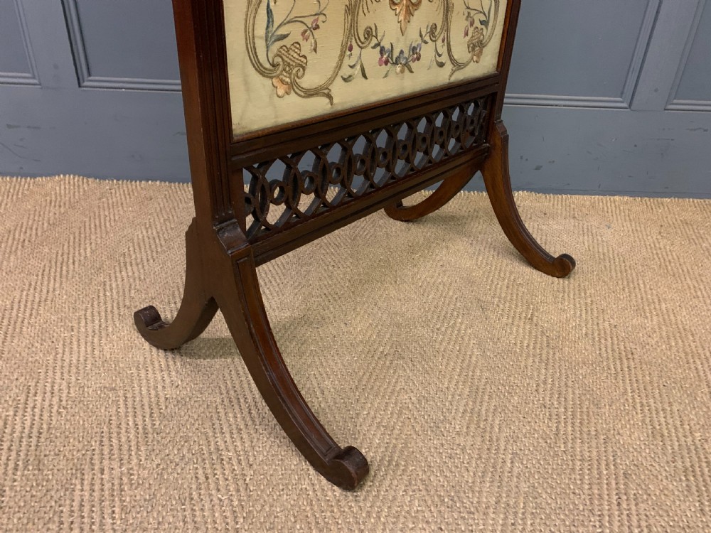 Victorian Mahogany Firescreen View VII