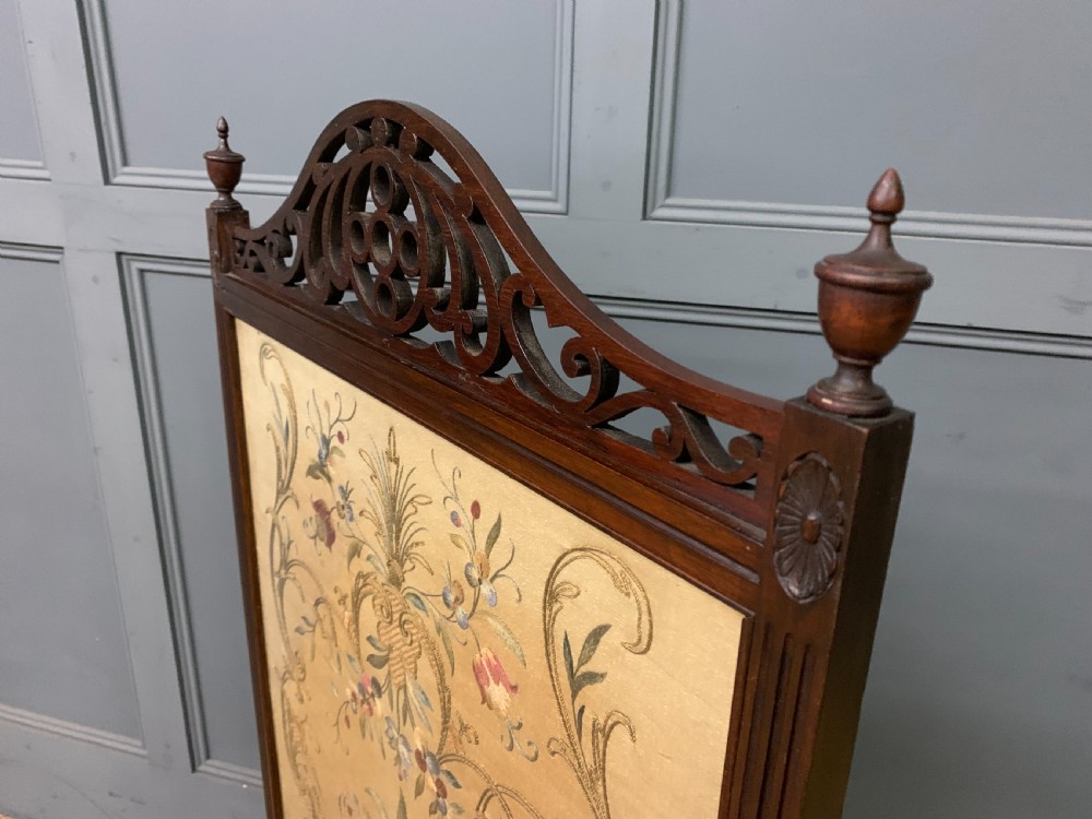 Victorian Mahogany Firescreen View IX