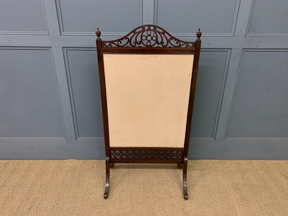 Victorian Mahogany Firescreen View X